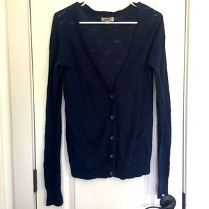 Navy blue cardigan